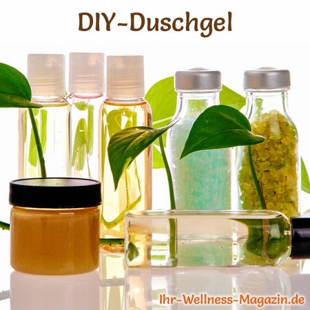 Duschgel selber machen - Duschgel Rezept für Teebaumöl Duschgel