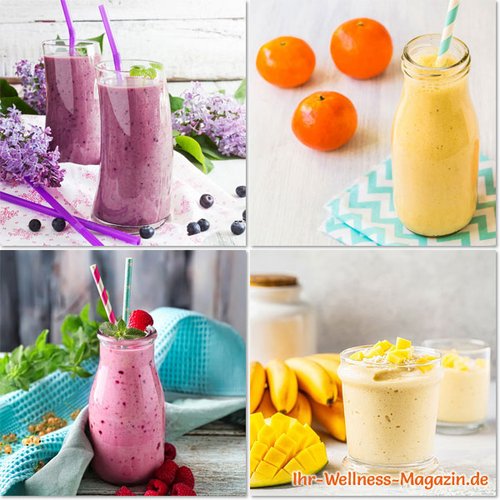 Früchte-Shakes selber machen - gesunde Obst-Shakes
