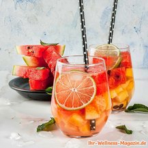 Alkoholfreie Melonen-Ananas-Bowle