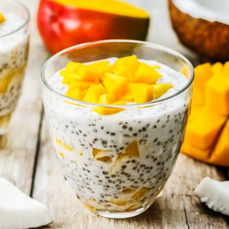 Veganer Low Carb Chia-Pudding