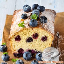 Low-Carb-Rührkuchen mit Blaubeeren