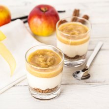 Low Carb Apfel-Zimt-Kuchen im Glas