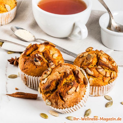 Saftige Low Carb Kürbis-Zimt-Muffins