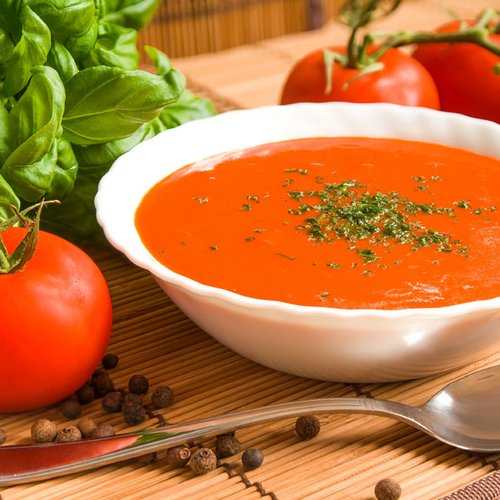 Einfache Low Carb Tomatencremesuppe - gesundes, schnelles Rezept