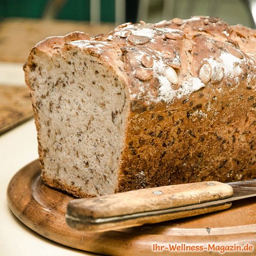 Eiweißbrot mit Kürbiskernen