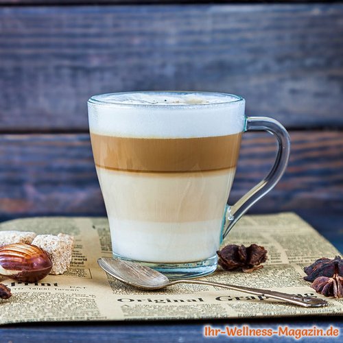 Latte Macchiato mit Zimt