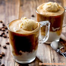 Eiskaffee mit Vanilleeis