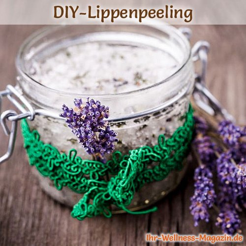 Lip Scrub selber machen - Rezept für Lippenpeeling mit Salz