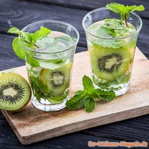 Kiwi-Minze-Wasser