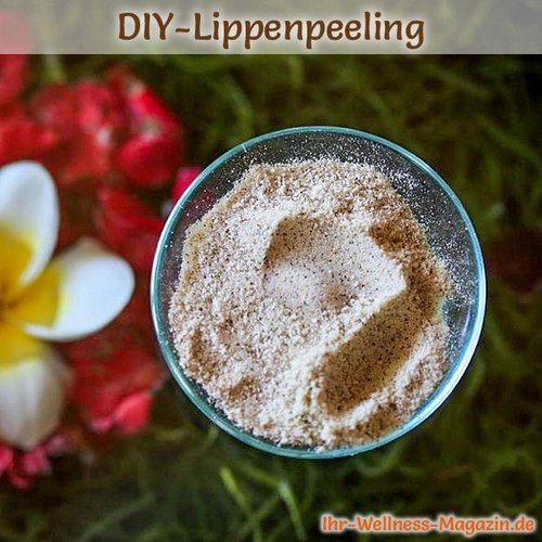 Lip Scrub selber machen - Rezept für Olivenöl-Zucker-Lippenpeeling