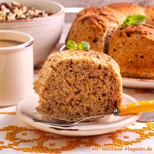 Saftiger Low-Carb-Nusskuchen mit Quark