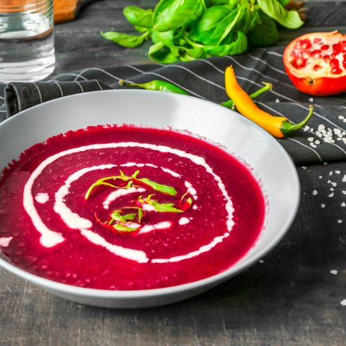 Einfache Low Carb Rote-Bete-Suppe