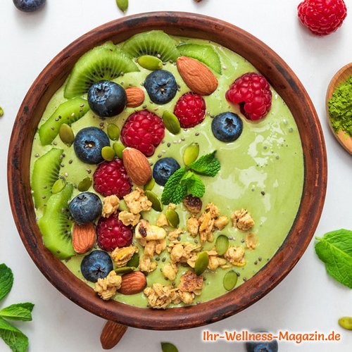 Grüne Smoothie-Frühstücksbowl 