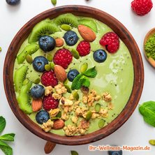 Grüne Smoothie-Frühstücksbowl 