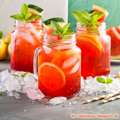 Wassermelonen-Limonade mit Zitrone