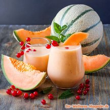 Cremiger Eiweißshake mit Melone