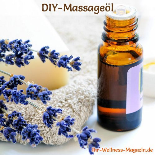 Rezept für beruhigendes Massageöl gegen Stress