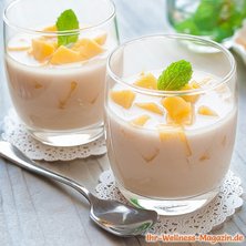 Mango-Quark-Dessert im Glas