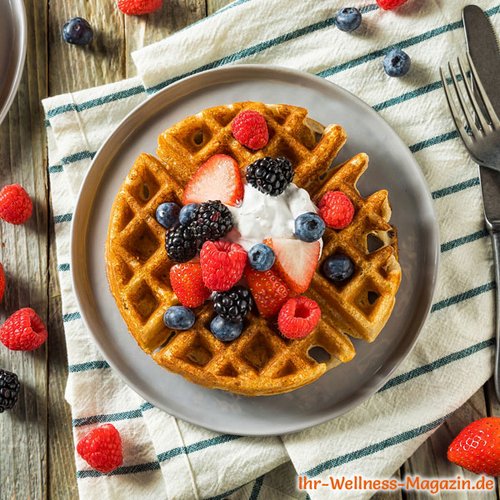 Protein-Waffeln mit Quark und Beeren