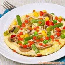 Low-Carb-Omelett mit Pilzen und Gemüse