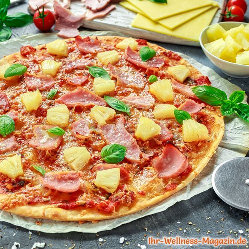 Low-Carb-Pizza Hawaii