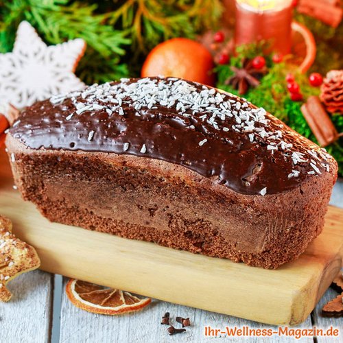 Weihnachtlicher Low-Carb-Ingwerkuchen