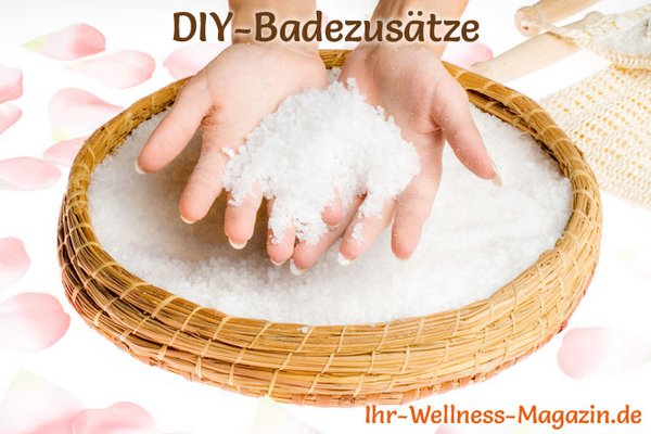 Badezusätze - Rezept zum selber machen für Totes Meer Badesalz