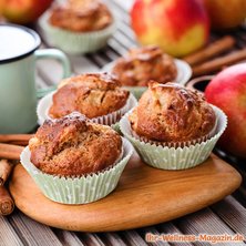 Saftige Low Carb Apfel-Zimt-Muffins