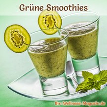 Grüner Smoothie mit Kiwi