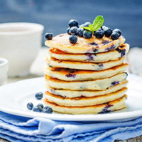 Low Carb Blaubeer-Pancakes