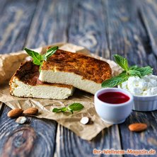 Protein-Käsekuchen ohne Boden