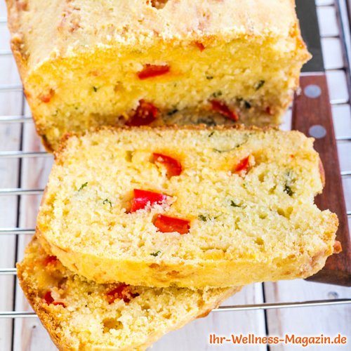 Low Carb Quarkbrot mit Kräuter und Paprika