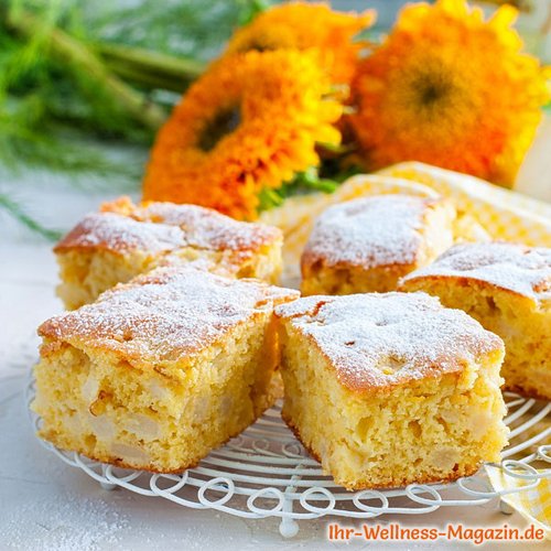 Low-Carb-Joghurtkuchen mit Birnen