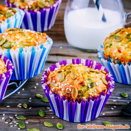 Low Carb Muffins mit Spinat und Feta