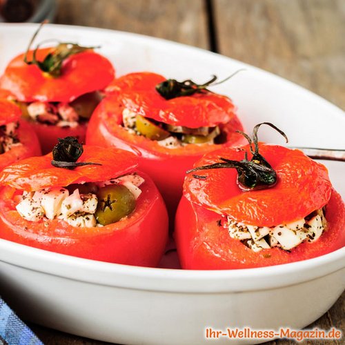 Low-Carb-Rezept für gefüllte Tomaten