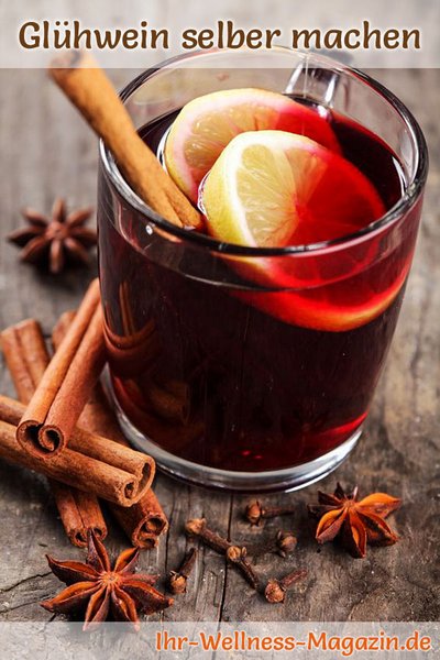 Glühwein mit Portwein und Kakao