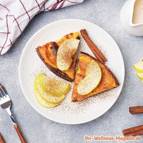 Leichter Kuchen mit Apfel und Zimt