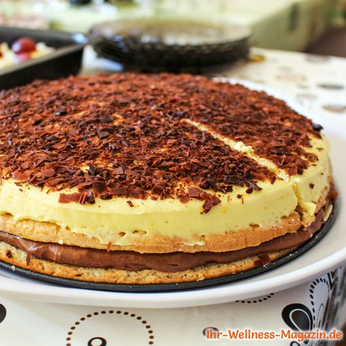 Leichter Low Carb Orangen-Schokokuchen