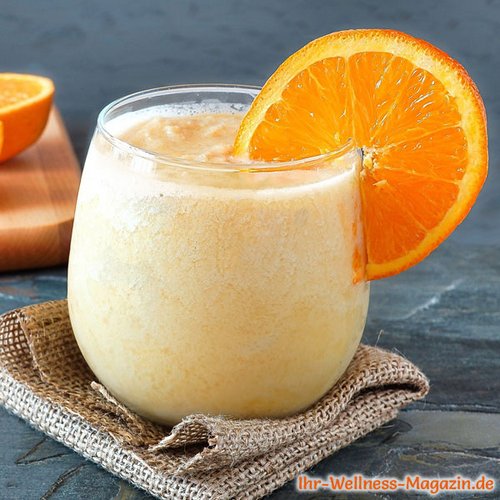 Probiotischer Orangen-Kefir-Smoothie - schnelles Rezept fürs Immunsystem
