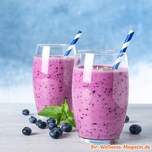 Probiotischer Blaubeer-Kefir-Smoothie