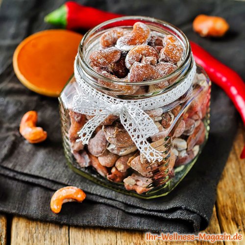 Gebrannte Chili-Cashews selber machen