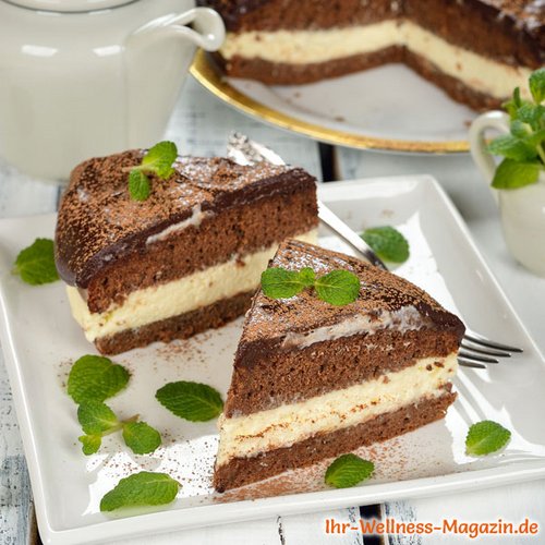 Low Carb Schokokuchen mit Kokoscreme