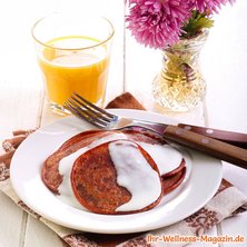 Protein-Schoko-Pancakes mit Joghurt