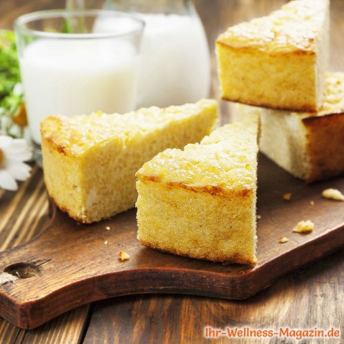 Protein-Kuchen mit Hüttenkäse und Quinoa