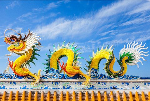 Chinesische Drachen - Die Geschichte von der funkelnden Perle