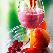 Himbeer-Pfirsich-Smoothie selber machen