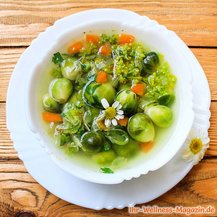 Low Carb Gemüsesuppe mit Rosenkohl