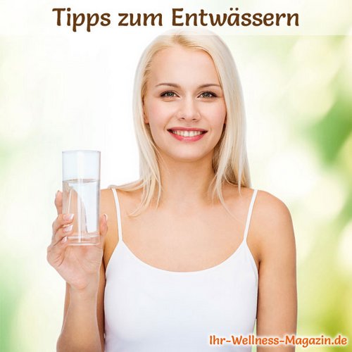 Entwässern mit Mineralwasser