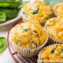 Low Carb Eiermuffins mit Spinat