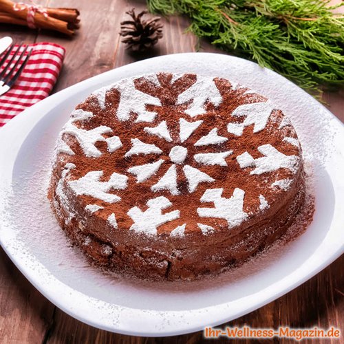 Low Carb Weihnachts-Schokokuchen